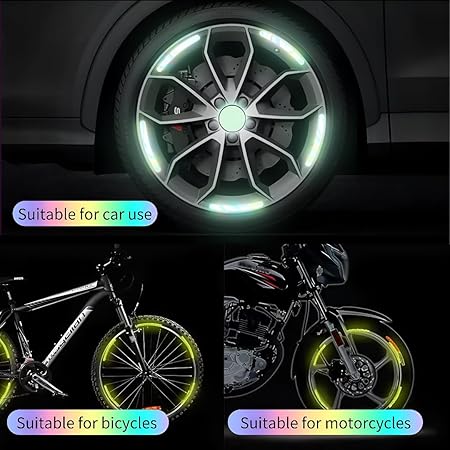 GlowSafe Wheel Rim Stickers