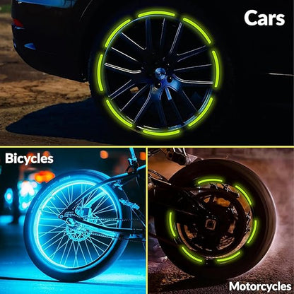 GlowSafe Wheel Rim Stickers