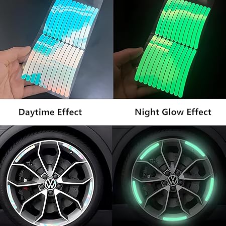 GlowSafe Wheel Rim Stickers