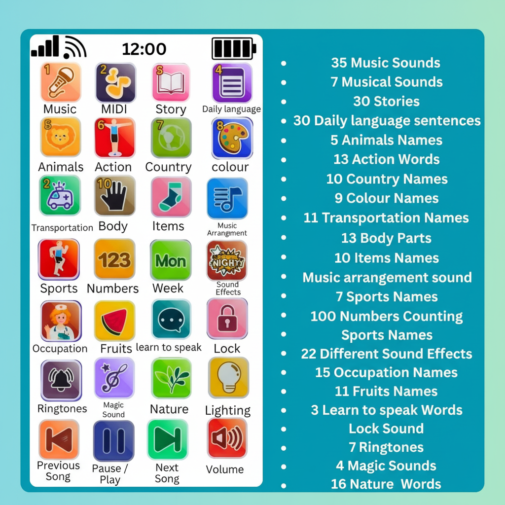 Eduphone 28 – Kids Learning Toy with 28 Modes, Rechargeable.